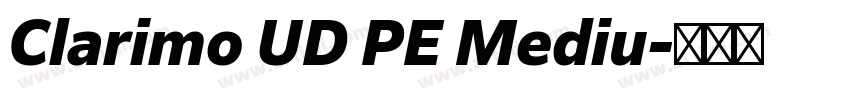 Clarimo UD PE Mediu字体转换